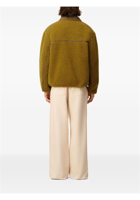 giacca veste zippe uomo verde licheno AMI PARIS | HJK856.PL0040374